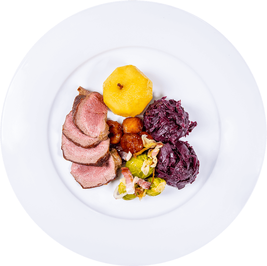Essen im Restaurant Falknis, Maienfeld